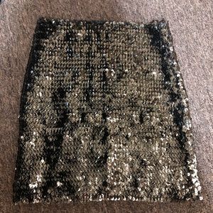 Sequin mini skirt